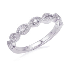 Marquise Milgrain Vintage Stackable Anniversary Band