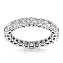 Shared Prong Open Gallery Eternity Band