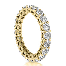 Shared Prong Open Gallery Eternity Band