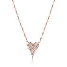 14K Diamond Heart Necklace
