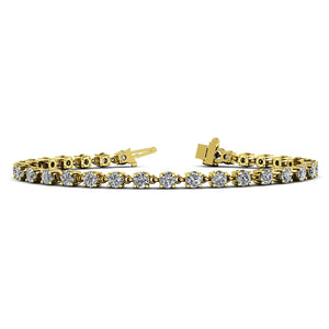 Chain Link Diamond Tennis Bracelet