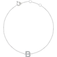 Initial Diamond bracelet B