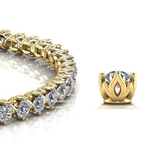 Lotus Diamond Tennis Bracelet