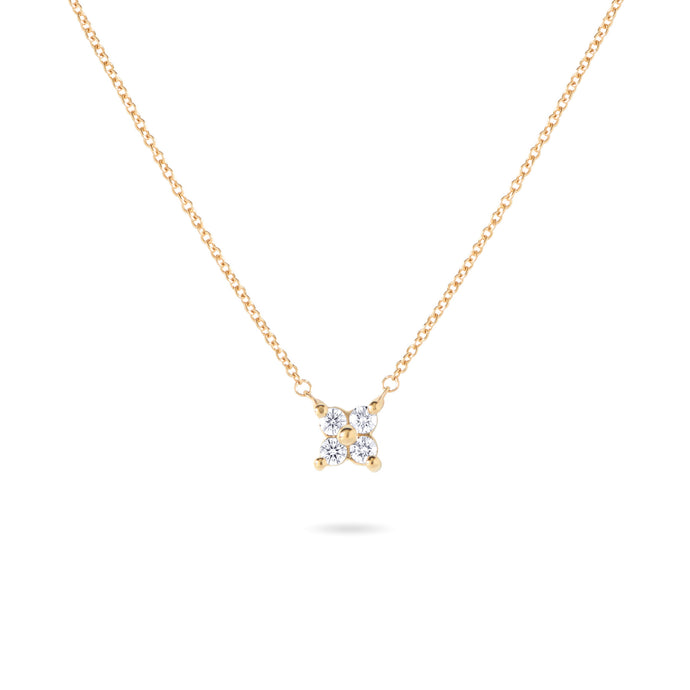 Four Stone Diamond Necklace